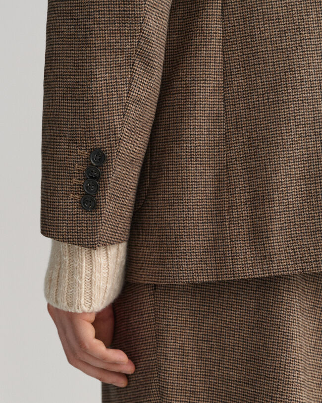 Anzugsakko mit Hahnentrittmuster