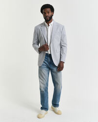 Slim Fit Seersucker Anzugsakko