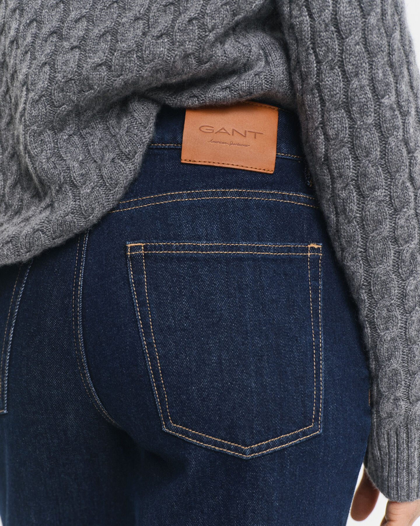 Stretch-Jeans mit geradem Bein