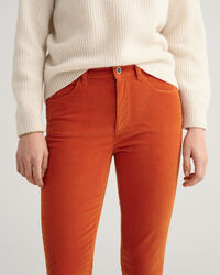 Farla Slim Fit Verk&uuml;rzte Cord-Jeans