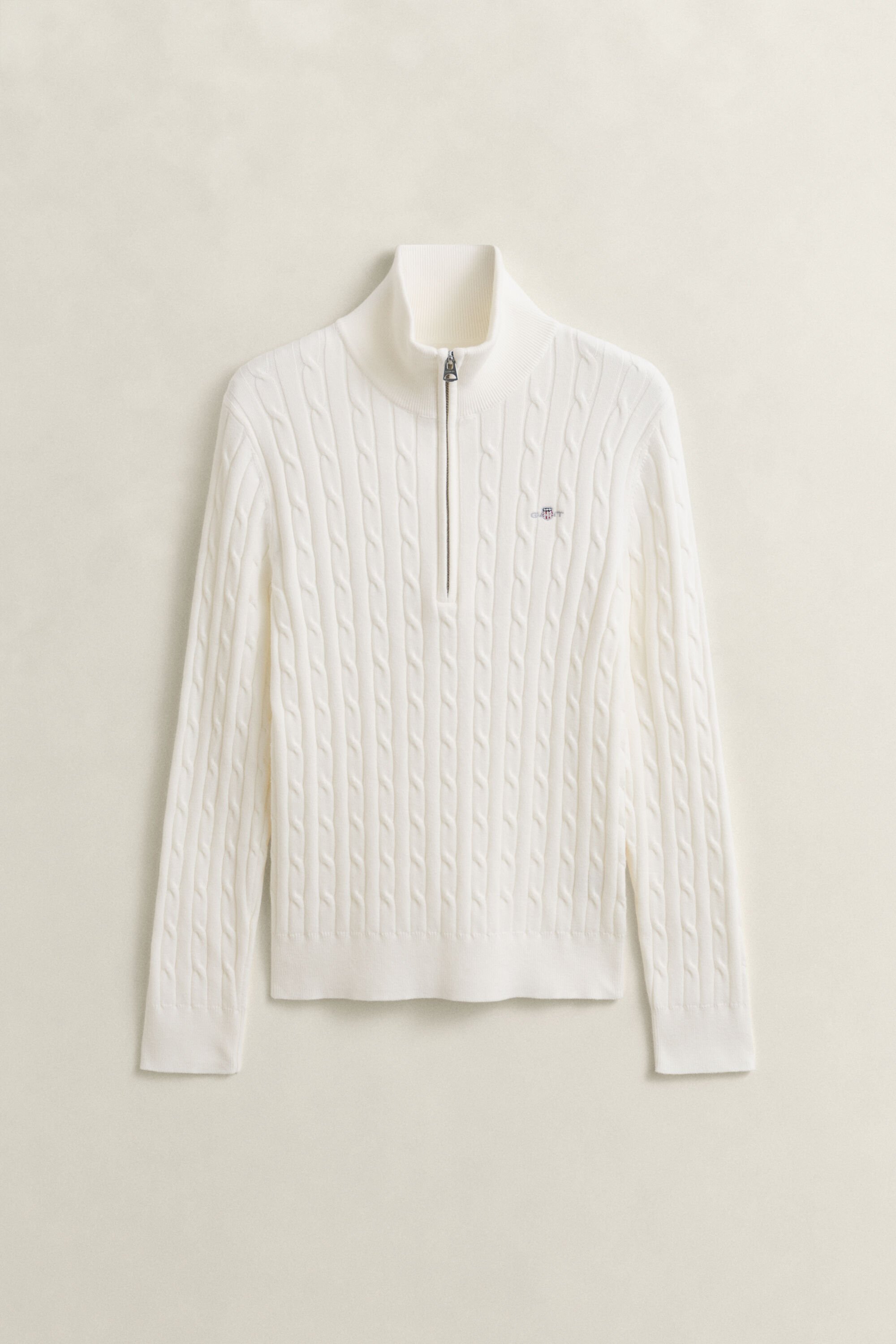 Cable Knit Half-Zip Sweater