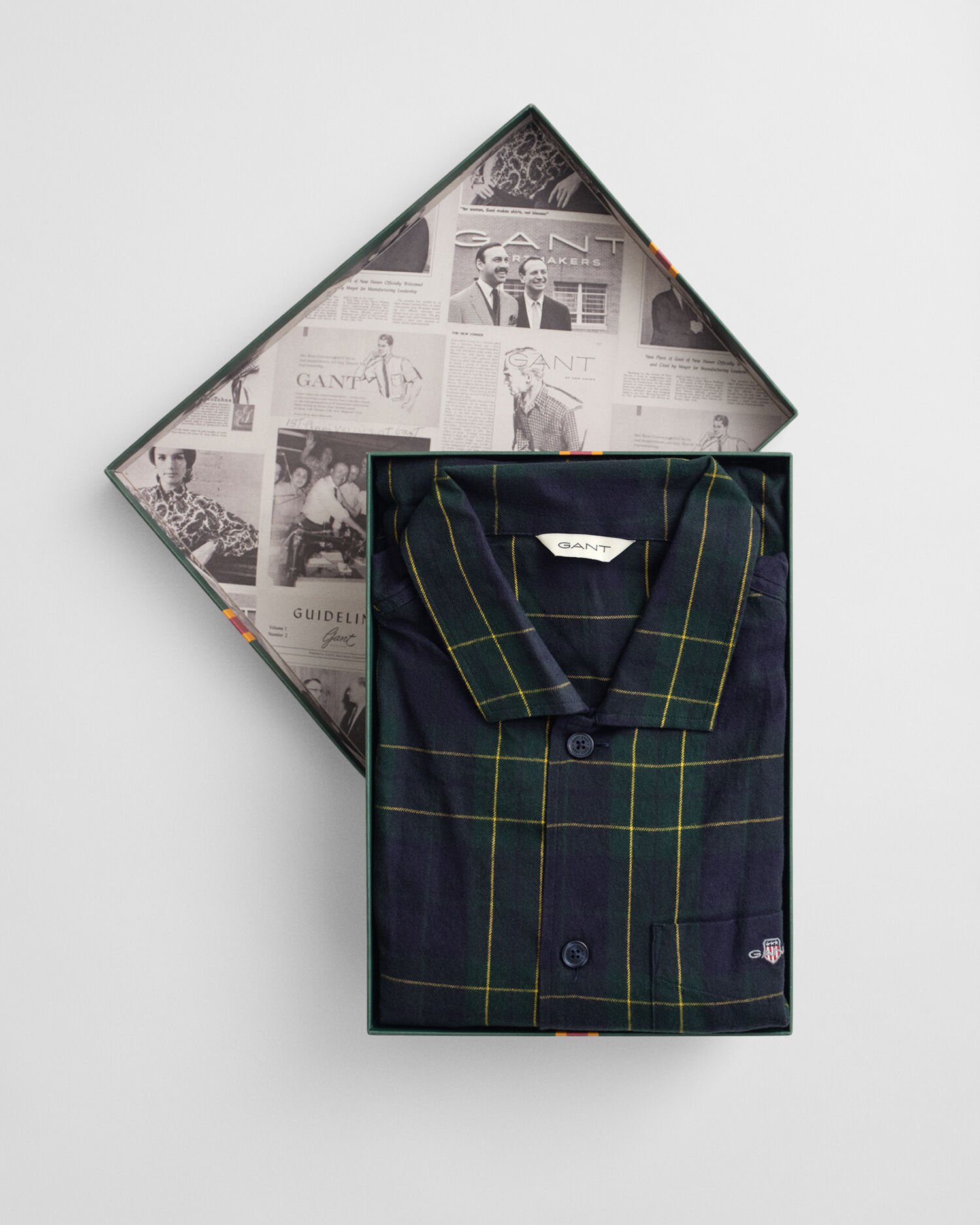 Flanell-Pyjama mit Karomuster in Geschenkbox