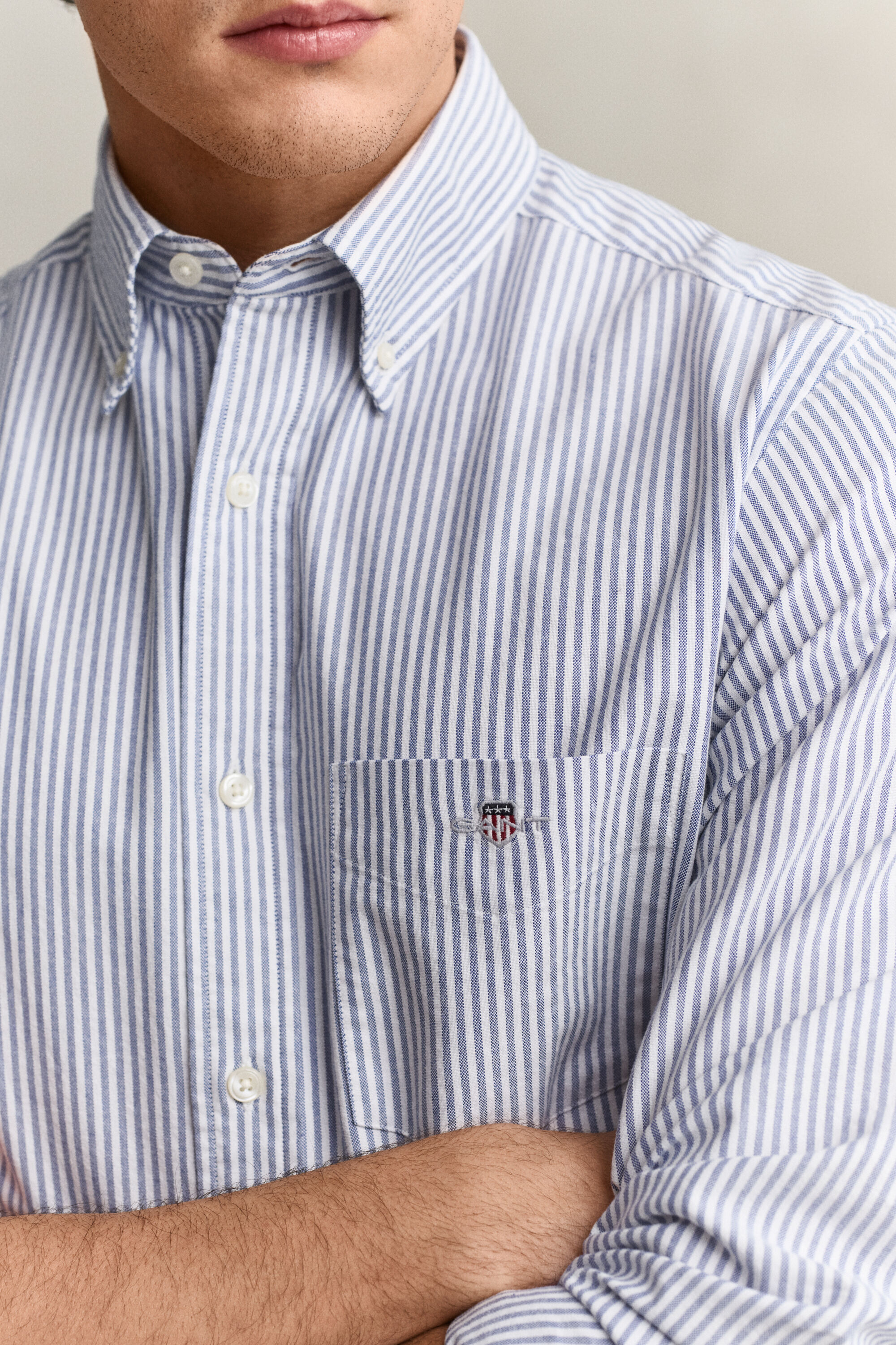 Classic Regular Fit Oxford-Hemd mit Streifen