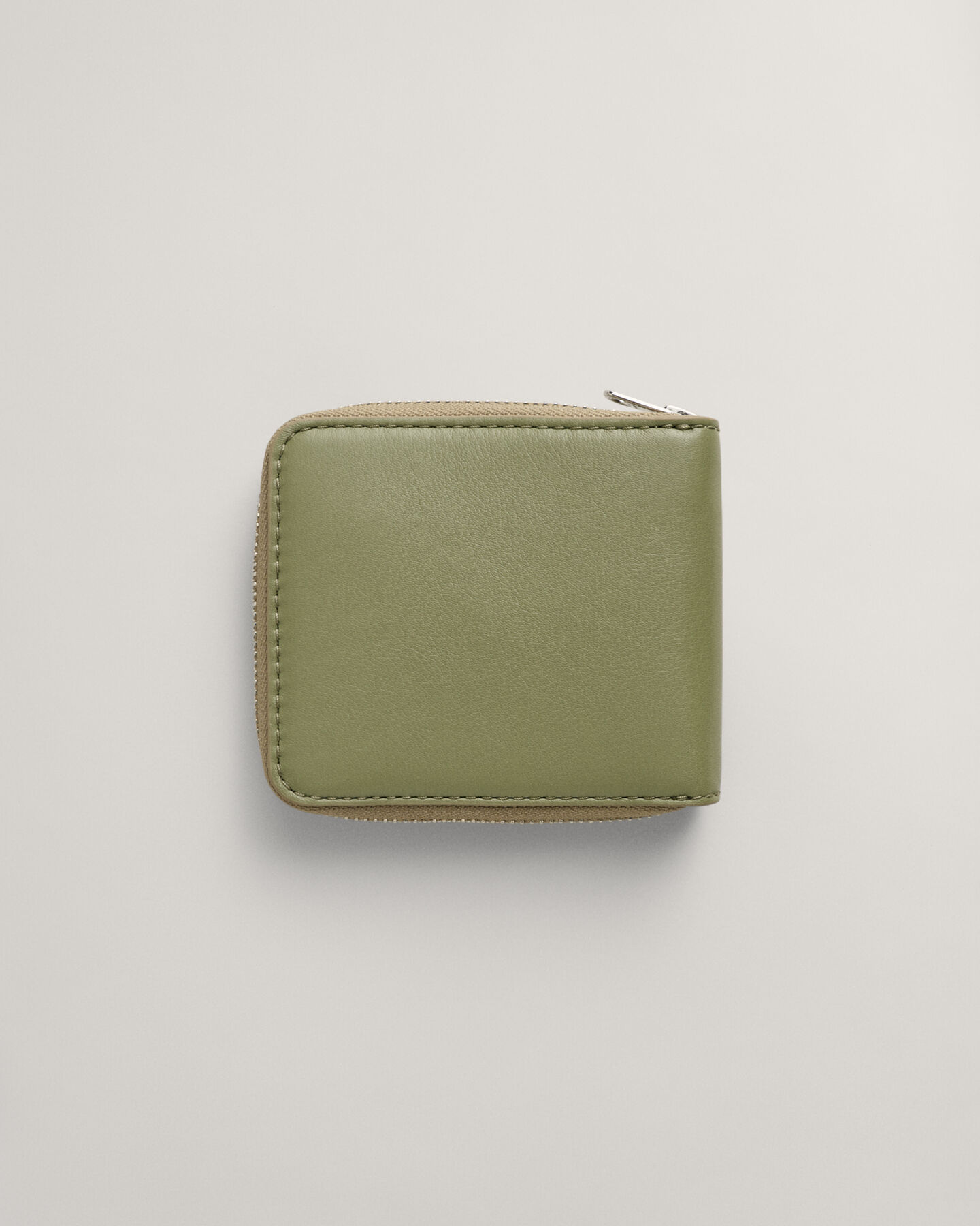 Leder-Geldbörse mit Reißverschluss