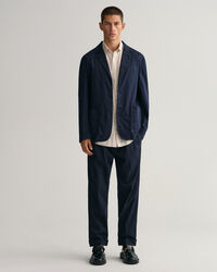 Regular Fit Kurzarm-Leinenhemd mit Streifen