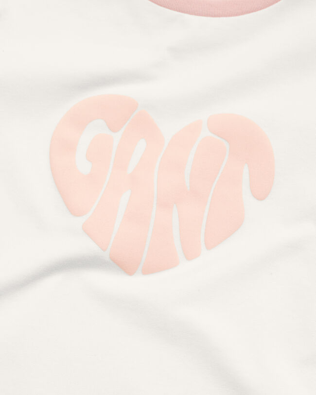 Girls Heart Graphic T-Shirt