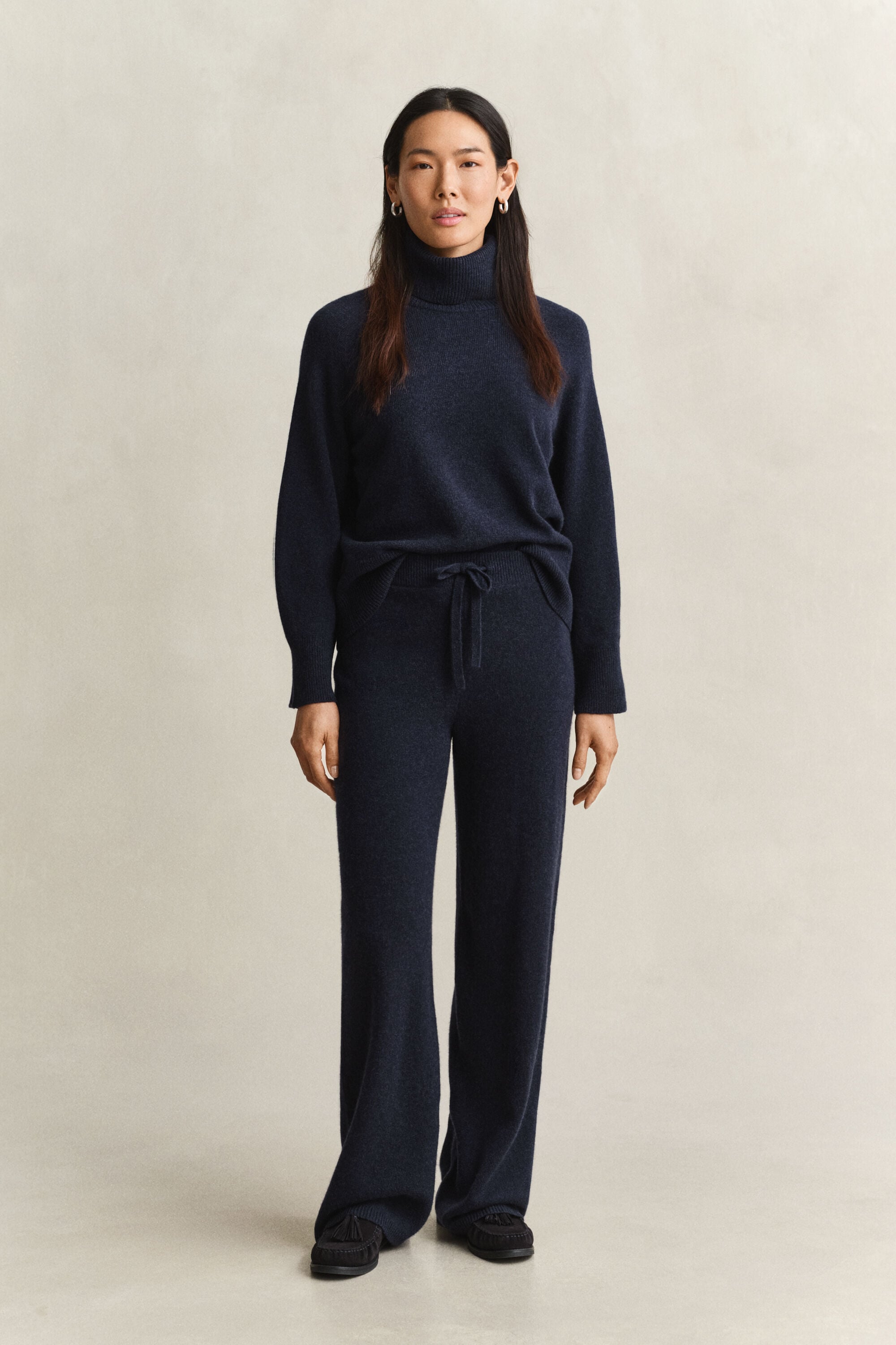 Wool Cashmere Blend Pants