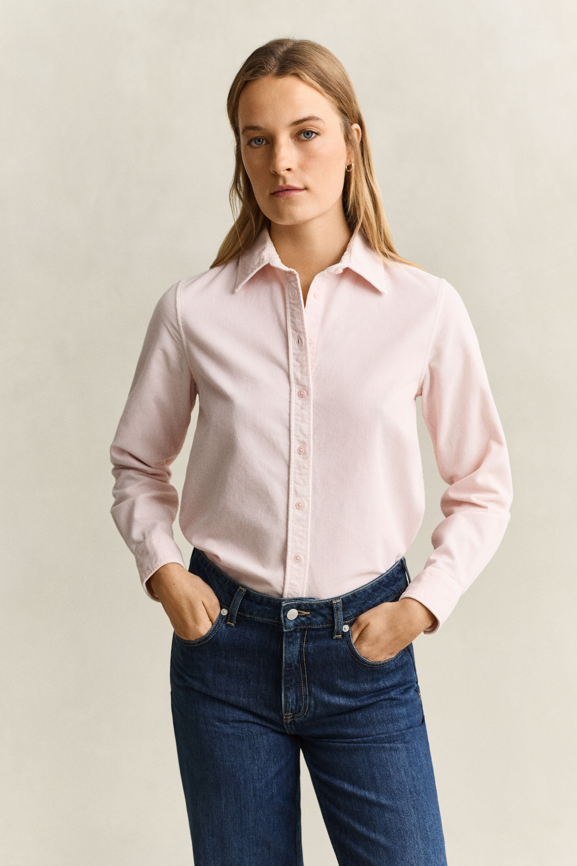 Camicia in velluto a coste regular