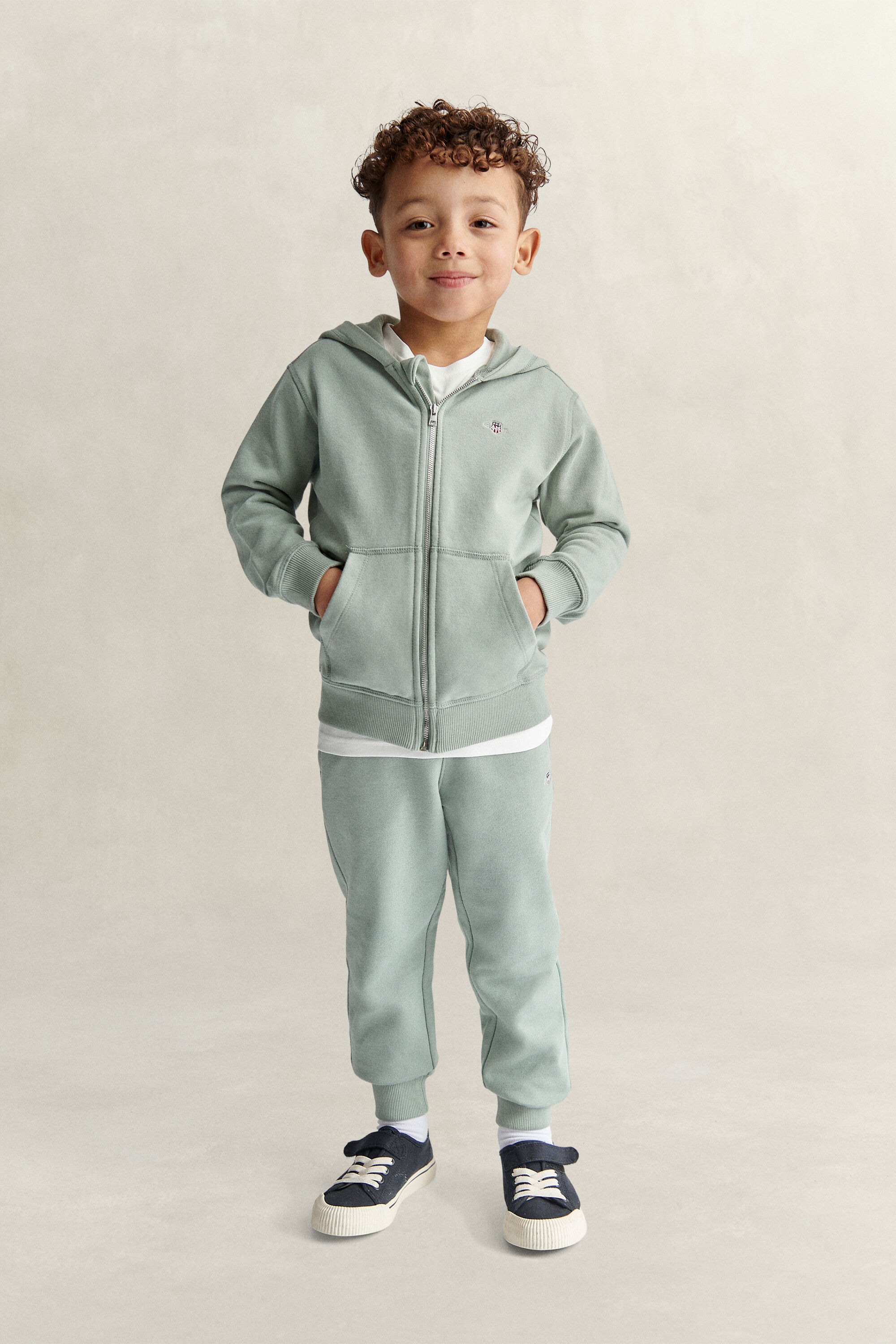 Felpa con cappuccio Shield con zip Kids