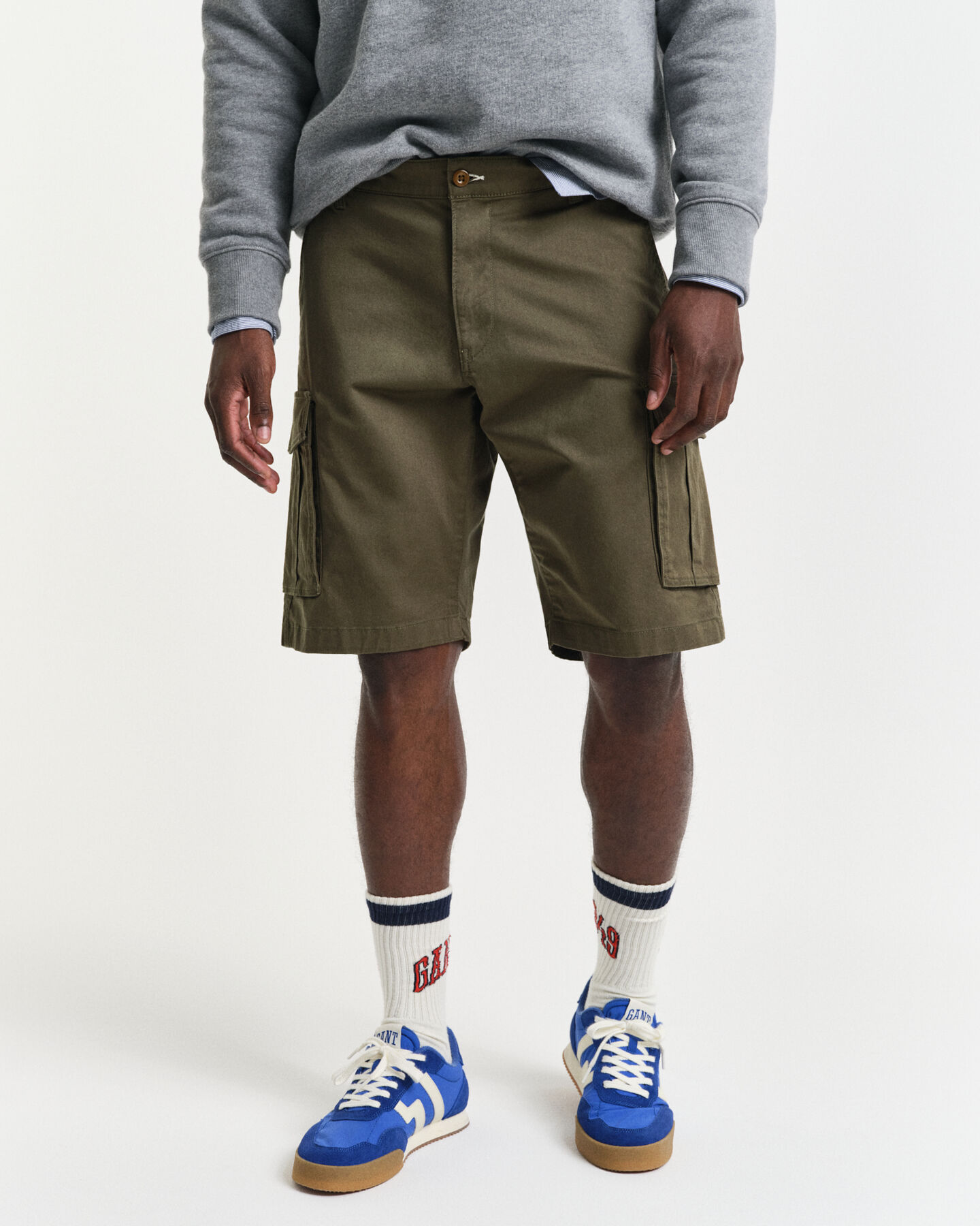 Relaxed Fit Cargoshorts aus Twill