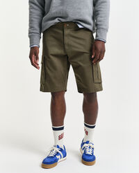 Relaxed Fit Cargoshorts aus Twill