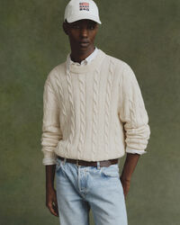 Zopfstrick Rundhalspullover