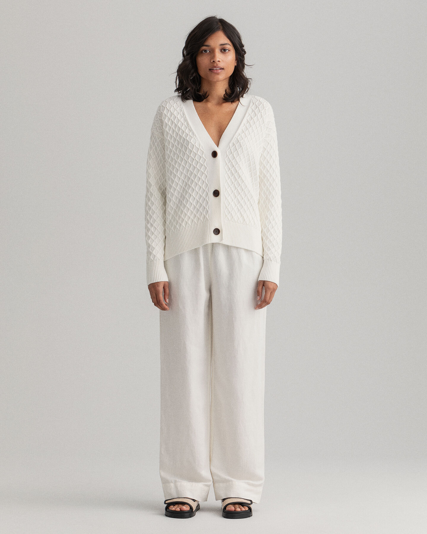 Leinen Viskose Schlupfhose