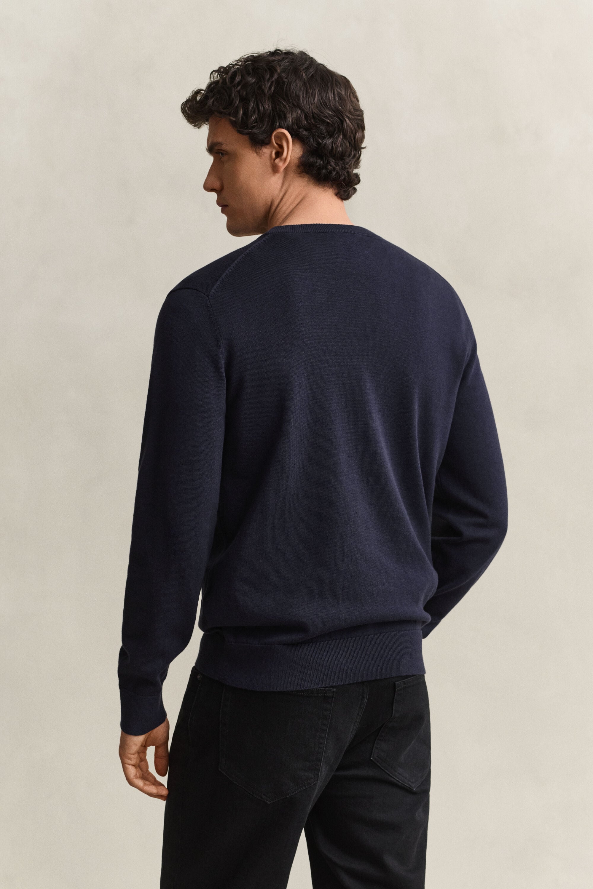 Maglia girocollo in cotone classico