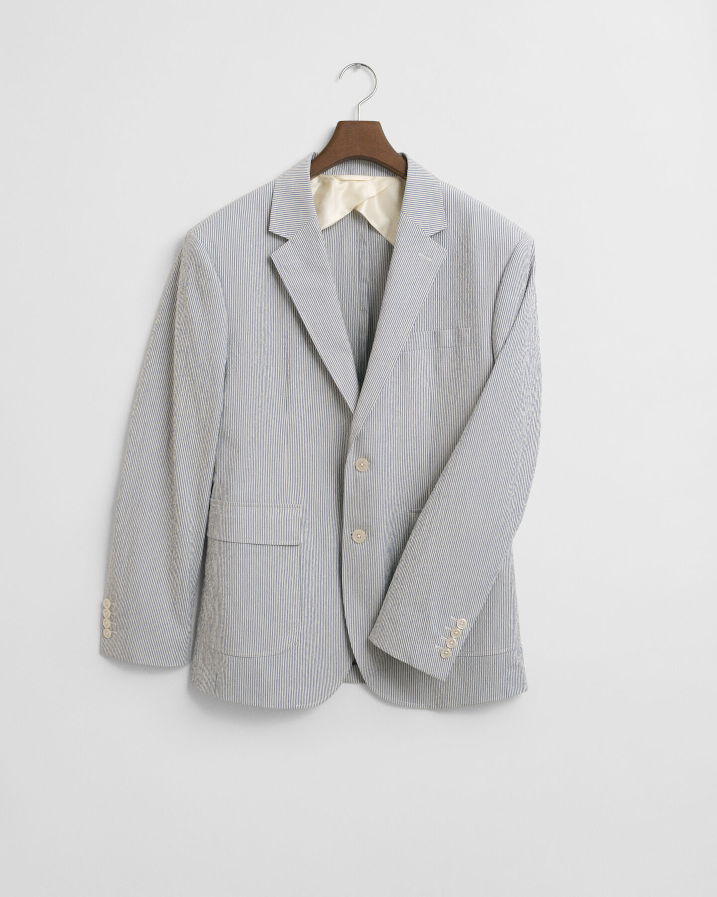 Slim Fit Seersucker Anzugsakko