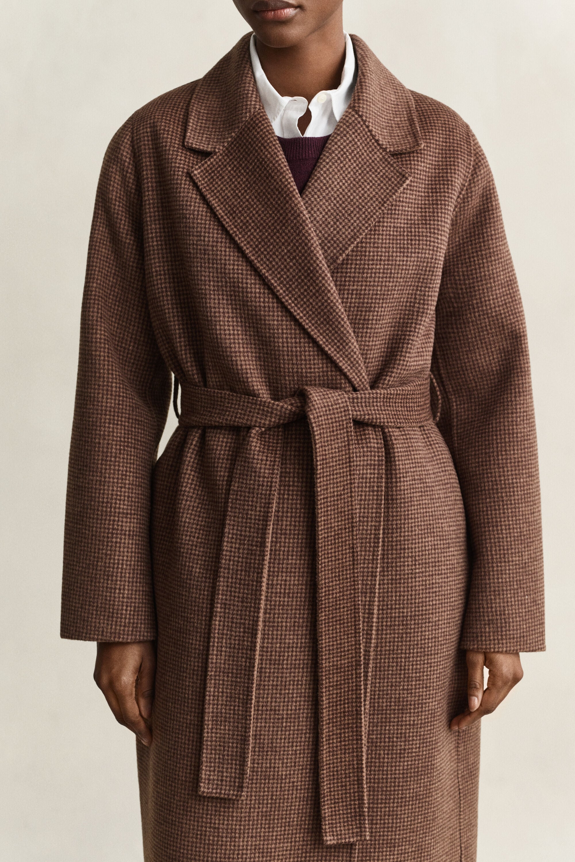 Handstitched Belted Coat