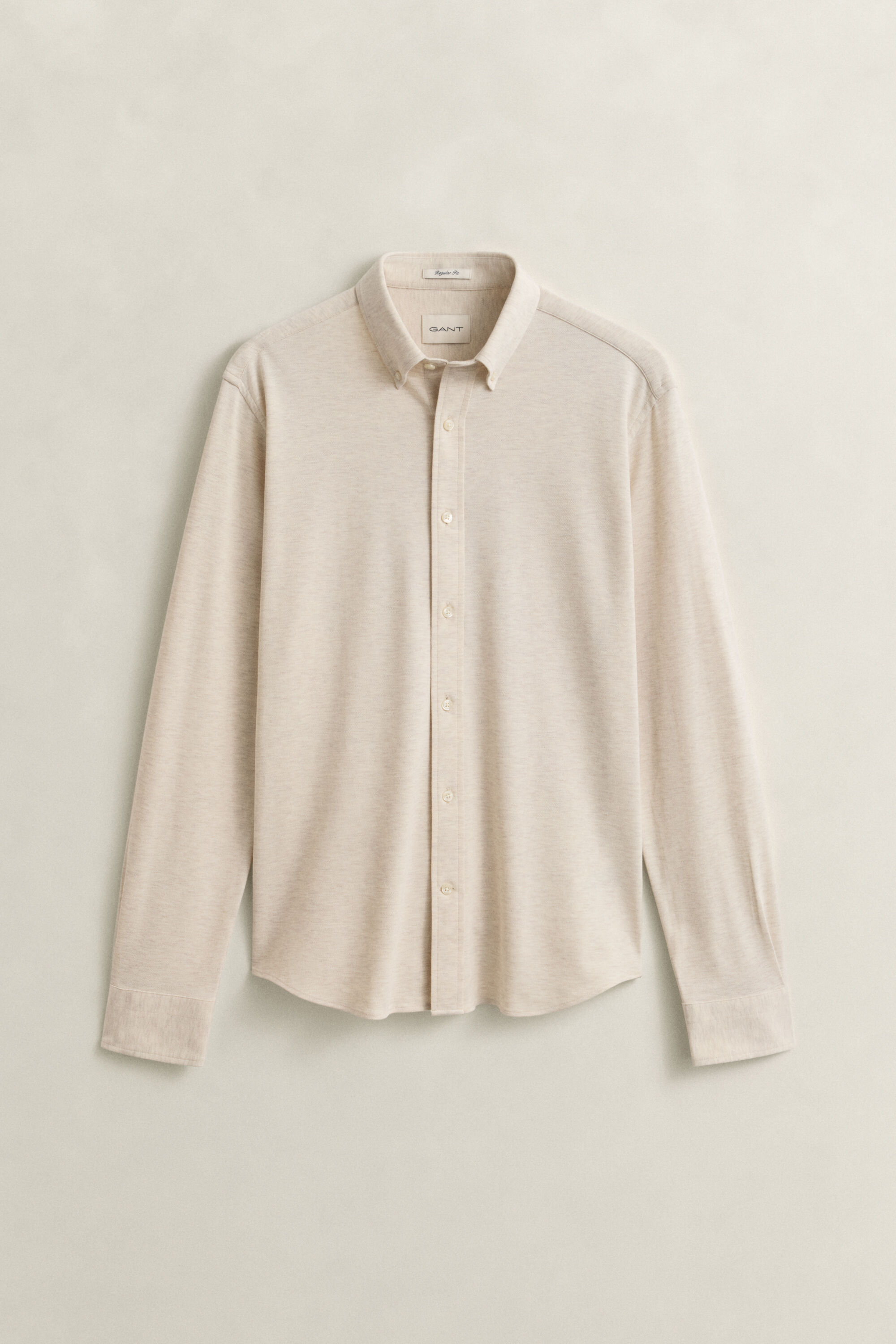 Camicia in jersey di piqué elasticizzato