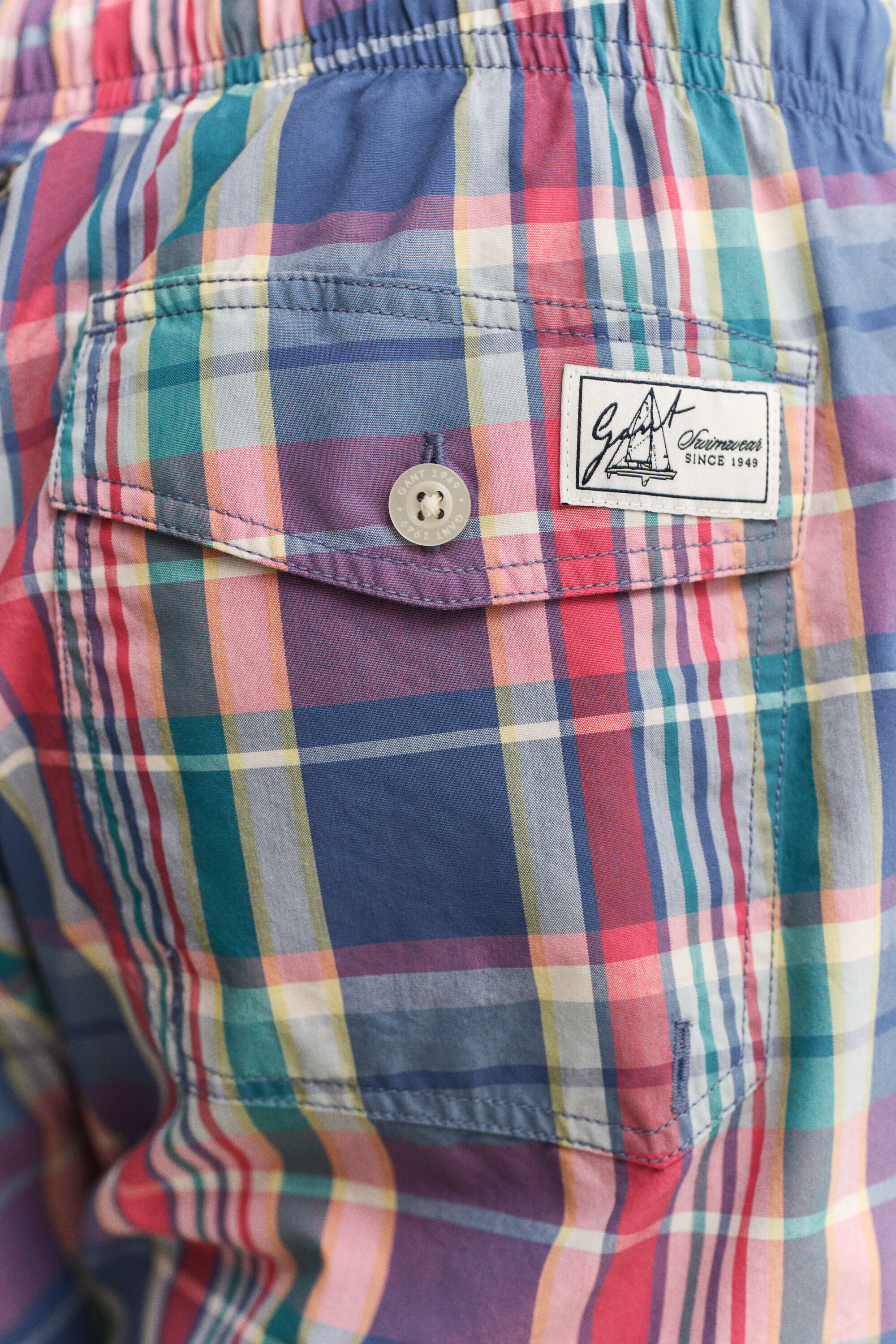 Madras Badeshorts mit Karomuster