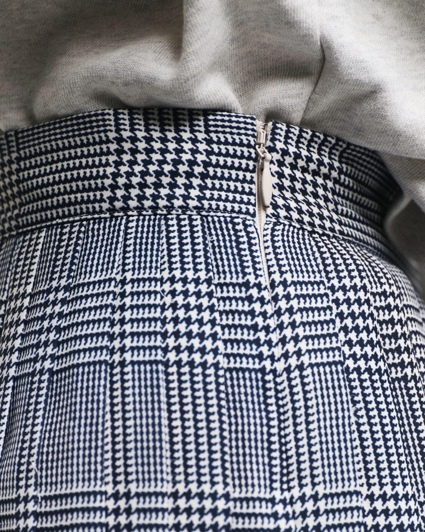 Faltenrock mit Karo-Print