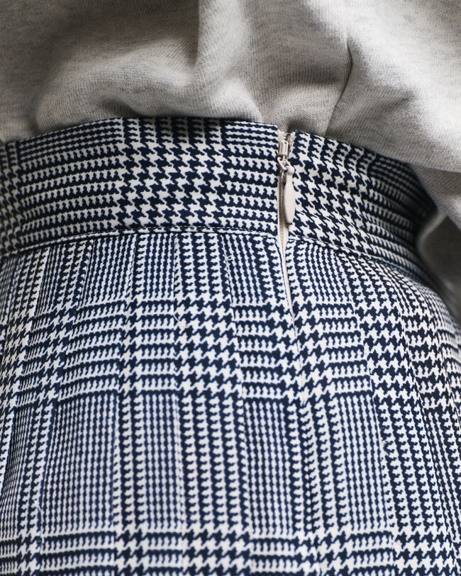 Faltenrock mit Karo-Print