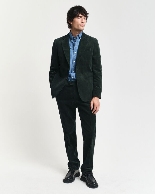 Slim Fit Anzugsakko aus Cord