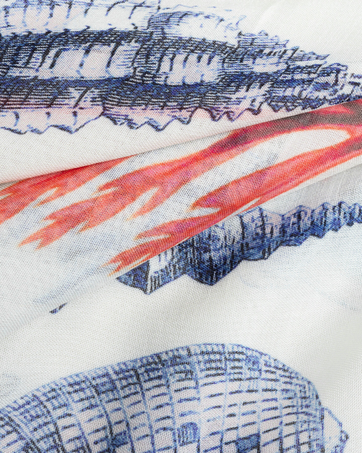 Seashell Schal mit Print