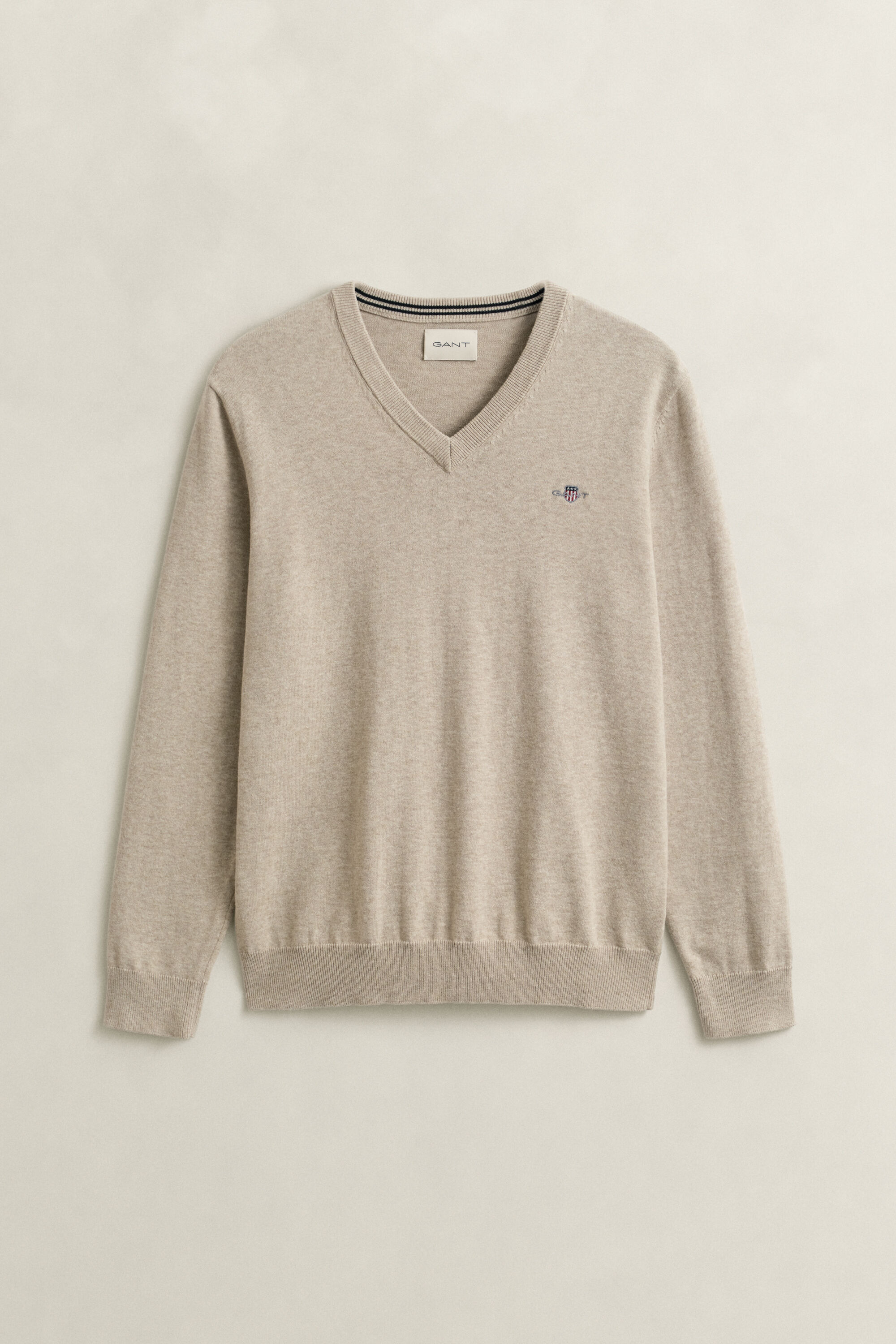 Klassischer V-Neck Pullover aus Baumwolle