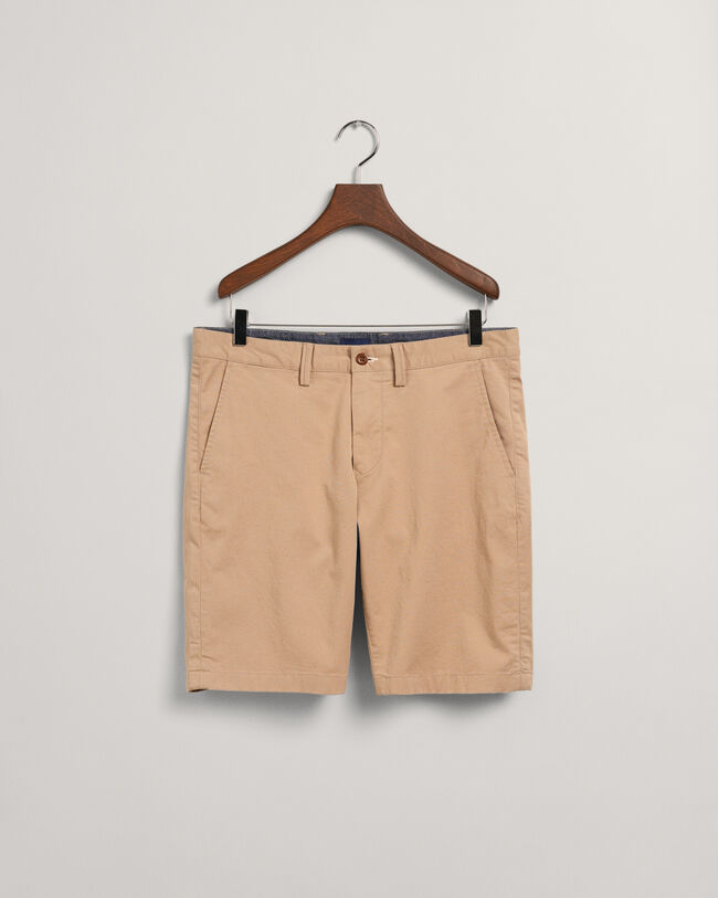 Hallden Slim Fit Twill-Shorts