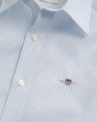 Slim Fit Stretch Popeline Hemd mit Streifen