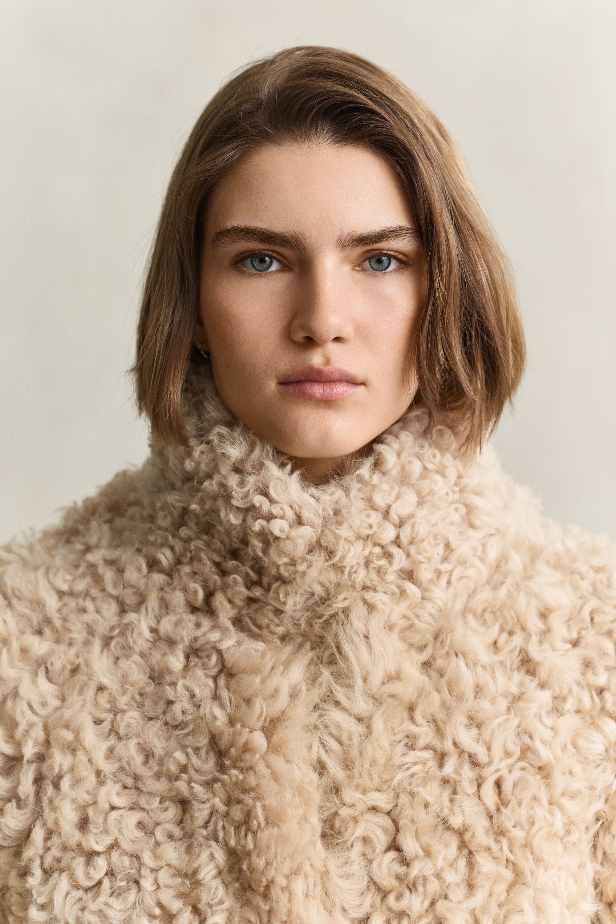 Shearling-Mantel