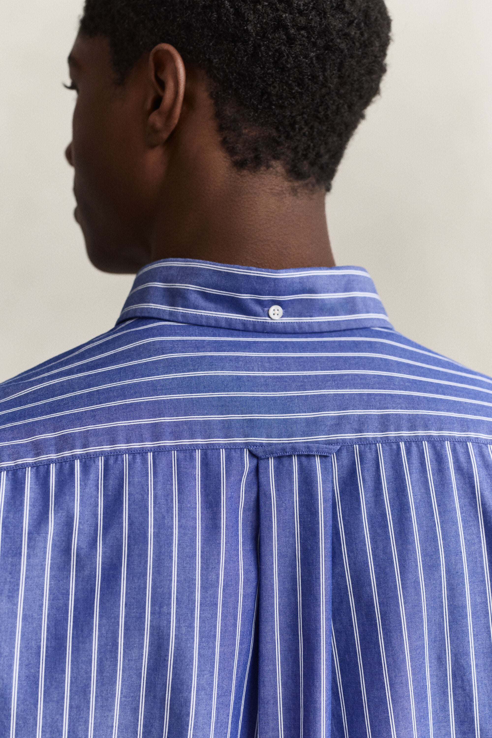 Camicia classica in popeline a righe