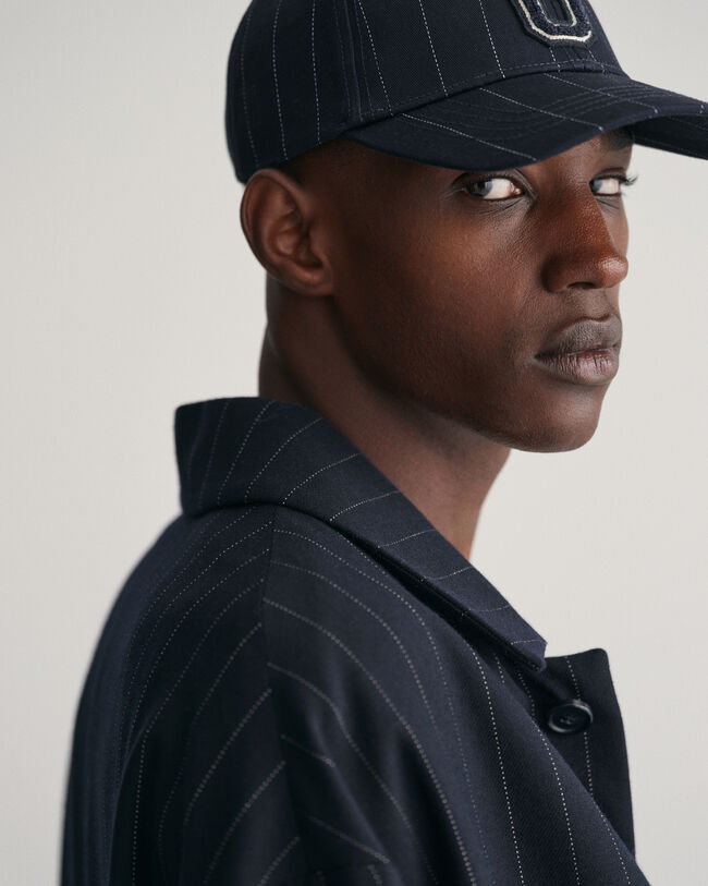 Mantel mit Nadelstreifen