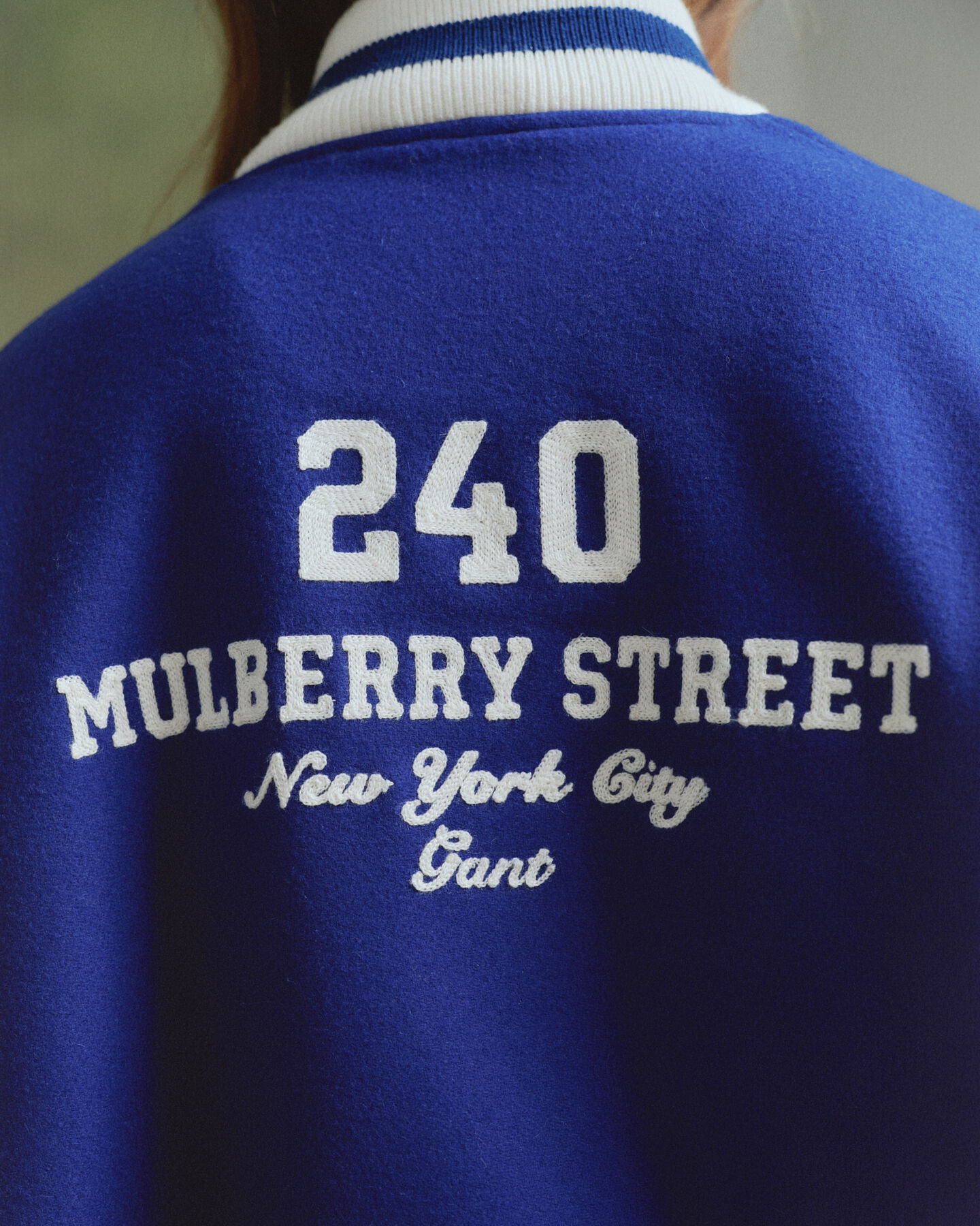 Varsity Jacke aus Ledermix