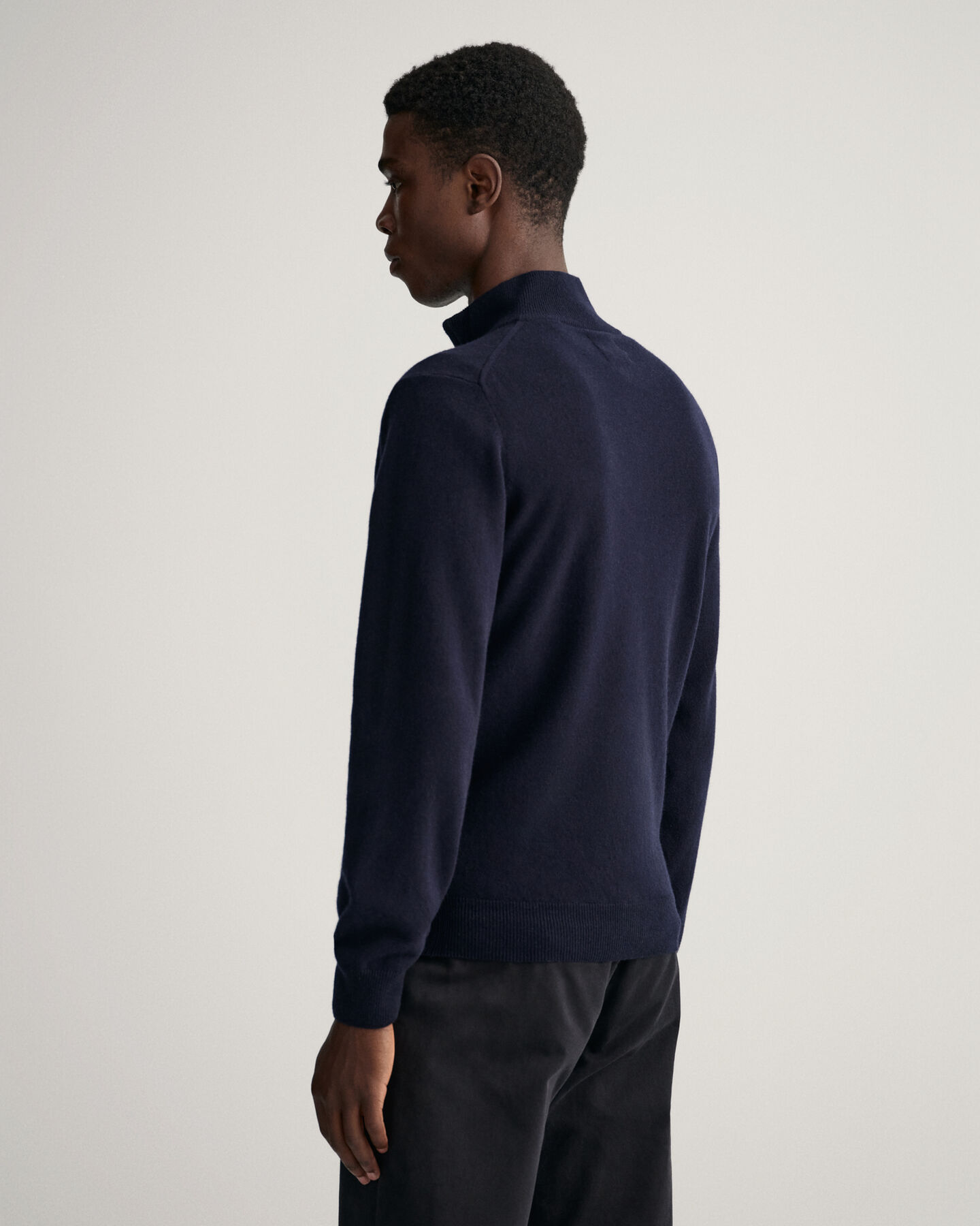 Strickjacke aus Super Fine Lambswool mit Reißverschluss