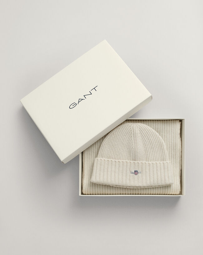 Shield Beanie & Schal Geschenkset