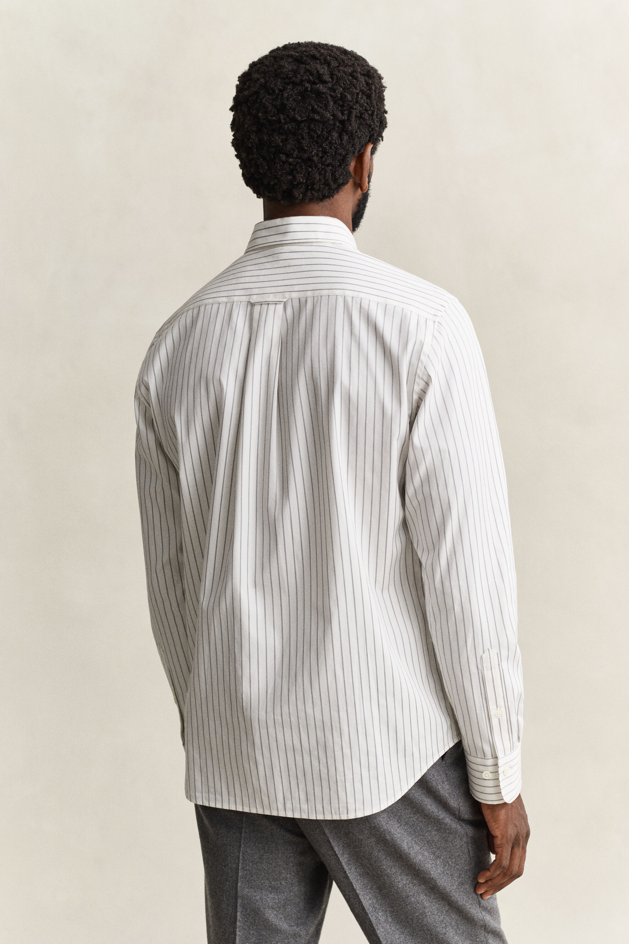 Chemise à rayures tennis dobby