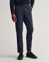 Hallden Slim Fit Twill Chinohose