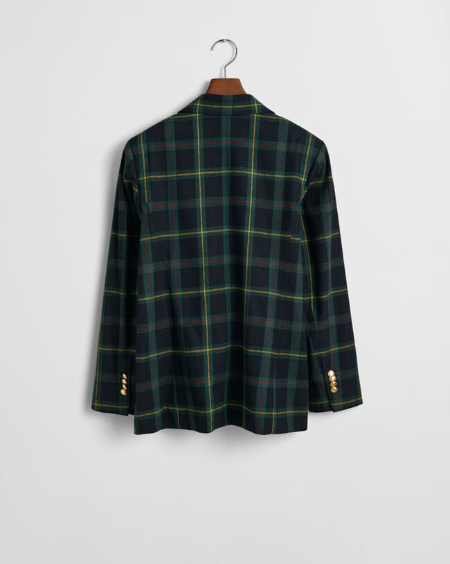 Regular Fit Anzugblazer mit Karomuster