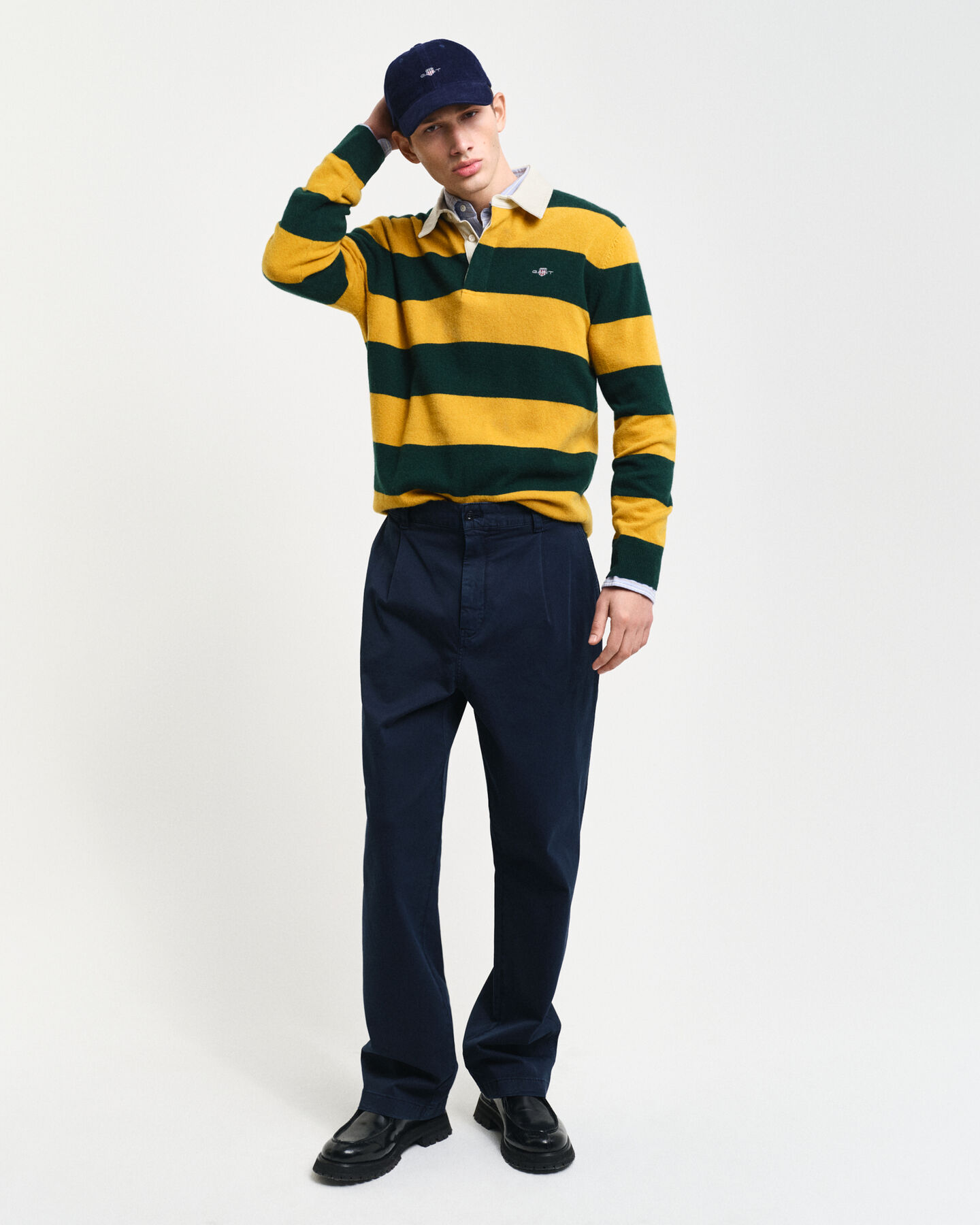 Relaxed Fit Chinohose aus Baumwolltwill