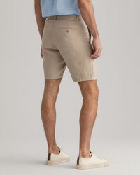 Relaxed Fit Leinen Shorts mit Kordelzug