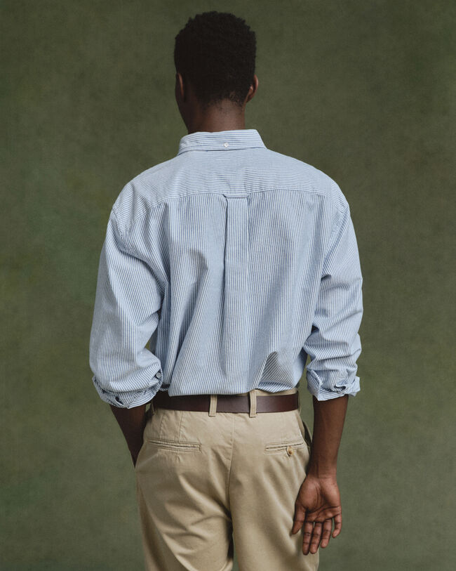 Relaxed Fit US Oxford Banker Stripe Hemd