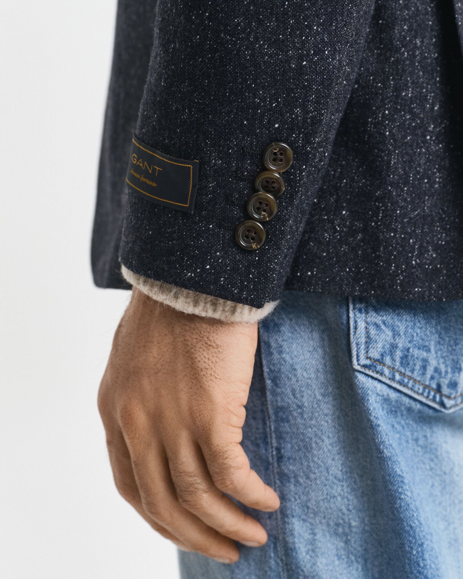 Veste de costume coupe slim en Donegal