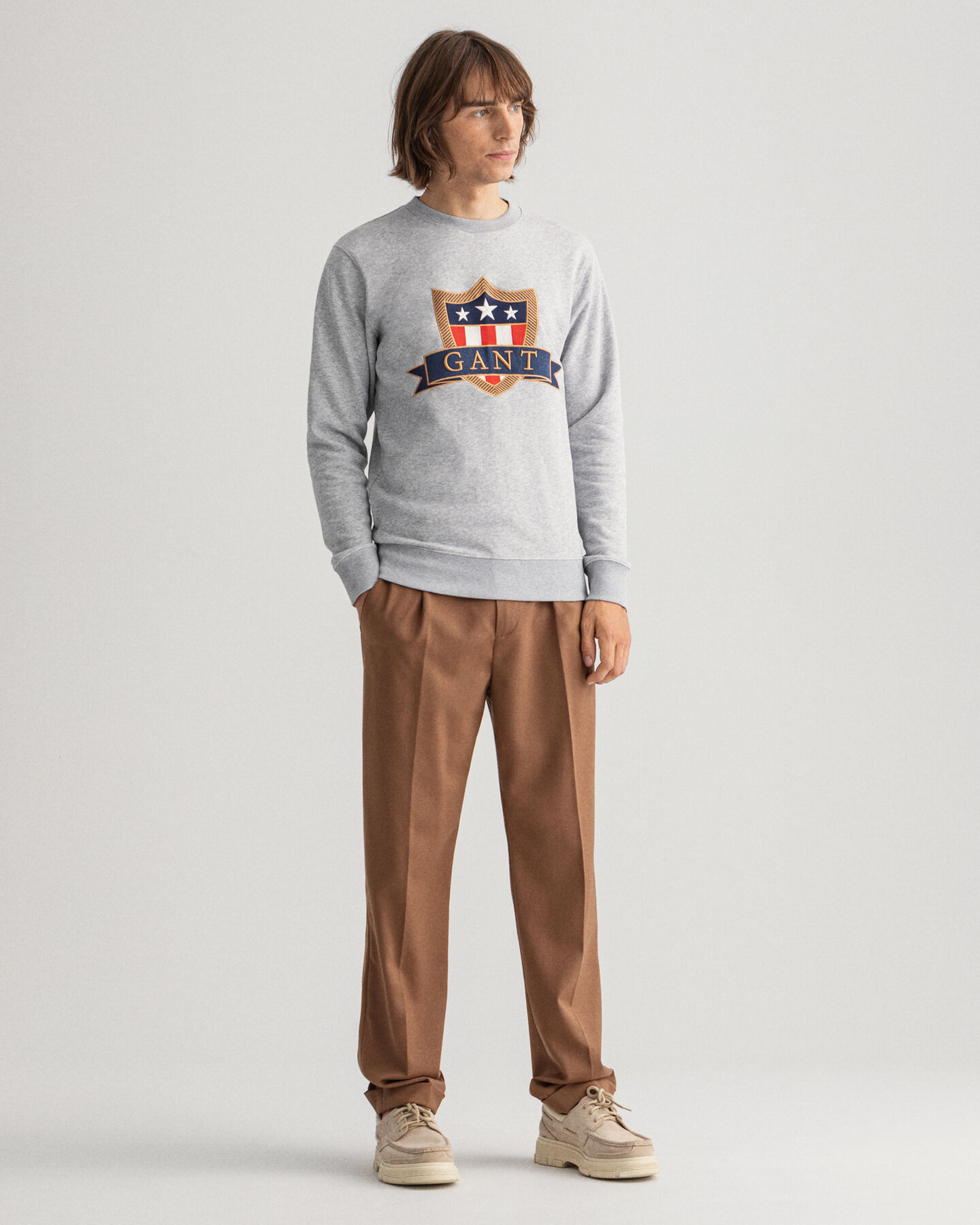 Banner Shield Rundhals-Sweatshirt