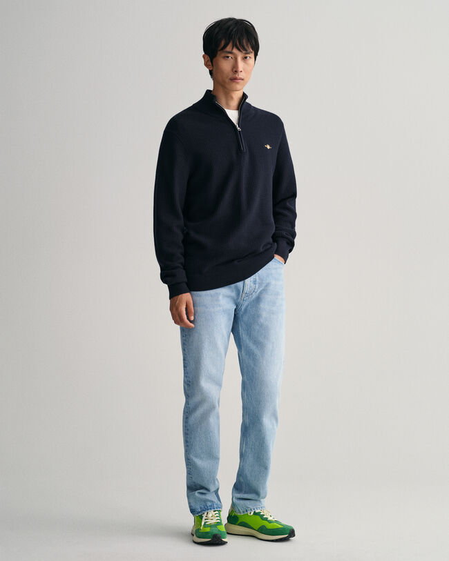 Textured Baumwoll Troyer