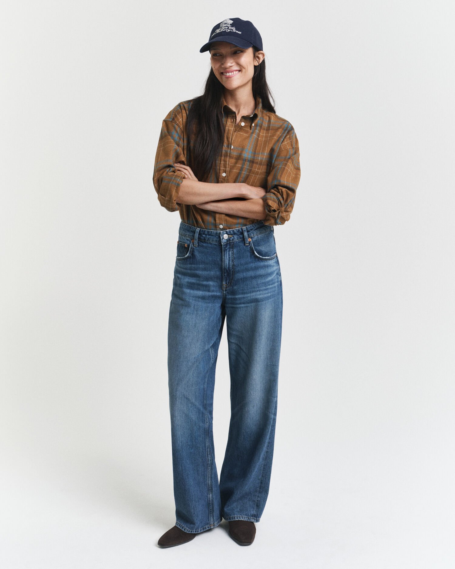 Camicia a quadri oversize