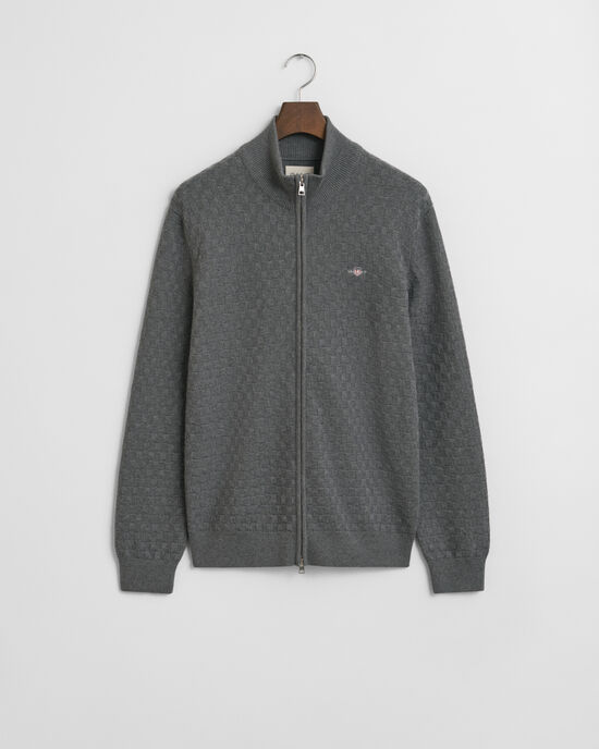 Strickjacke mit Mikrostruktur