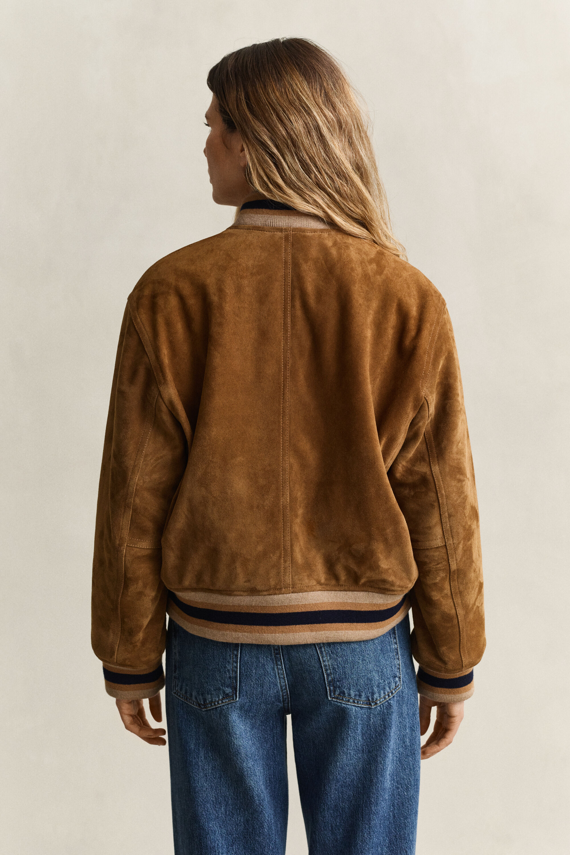 Gant x Yale Suede Varsity Jacket