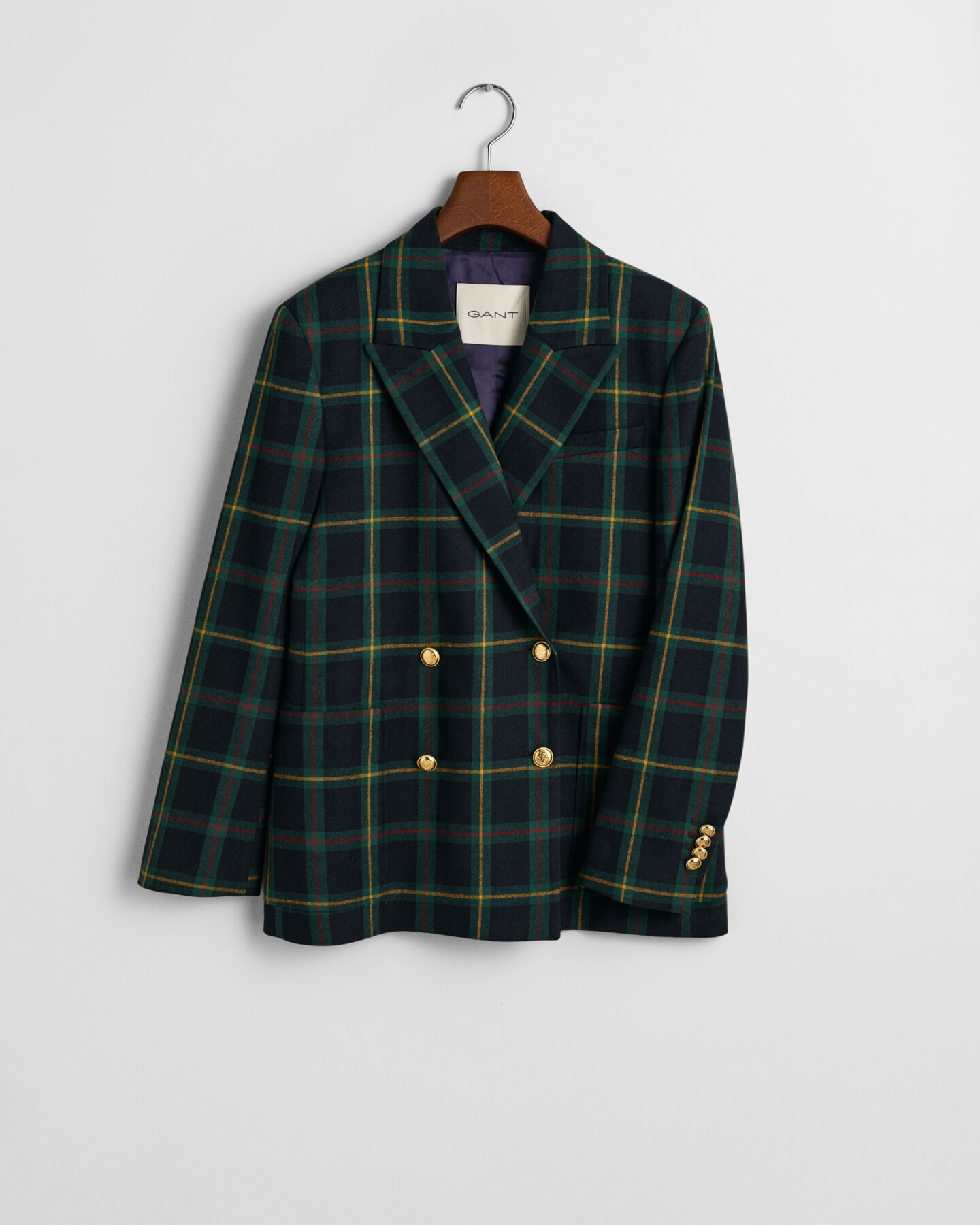 Regular Fit Anzugblazer mit Karomuster