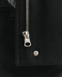 Kurze Reißverschlussjacke aus Wolle