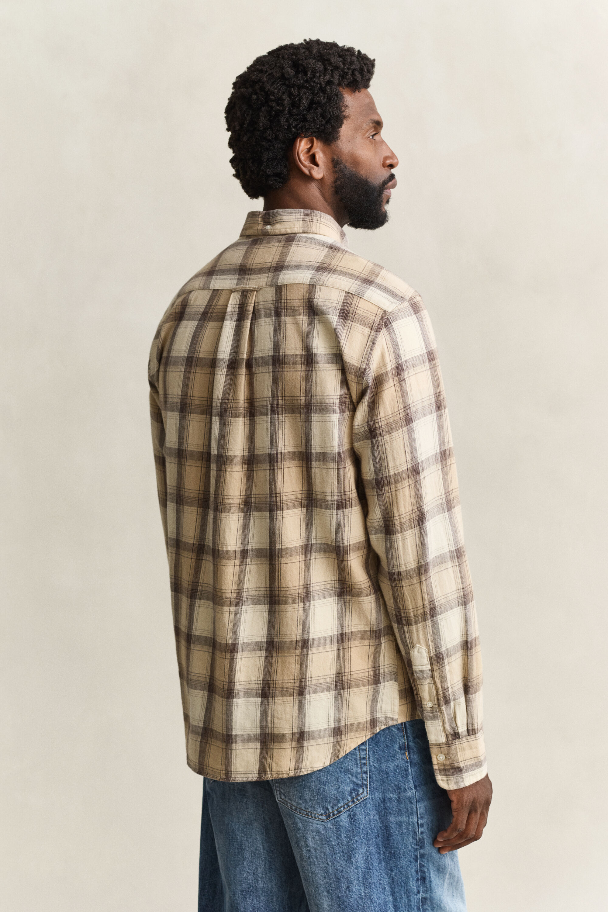 Checked Windblown Flannel Shirt
